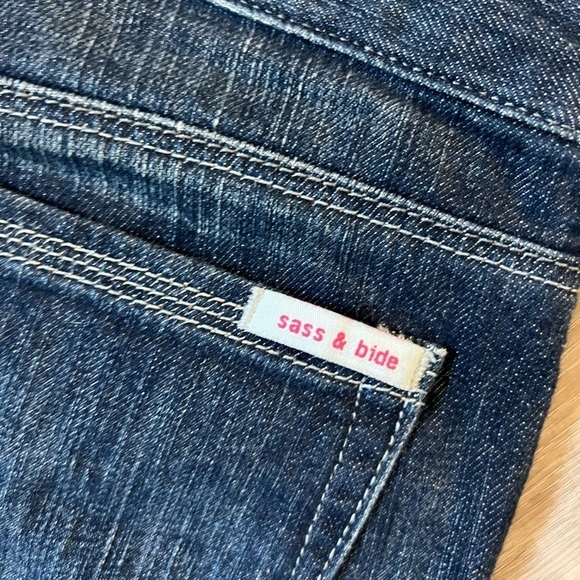 Sass & Bide Women's Jeans Size 26 Seberg Blue Denim Straight - Picture 9 of 9